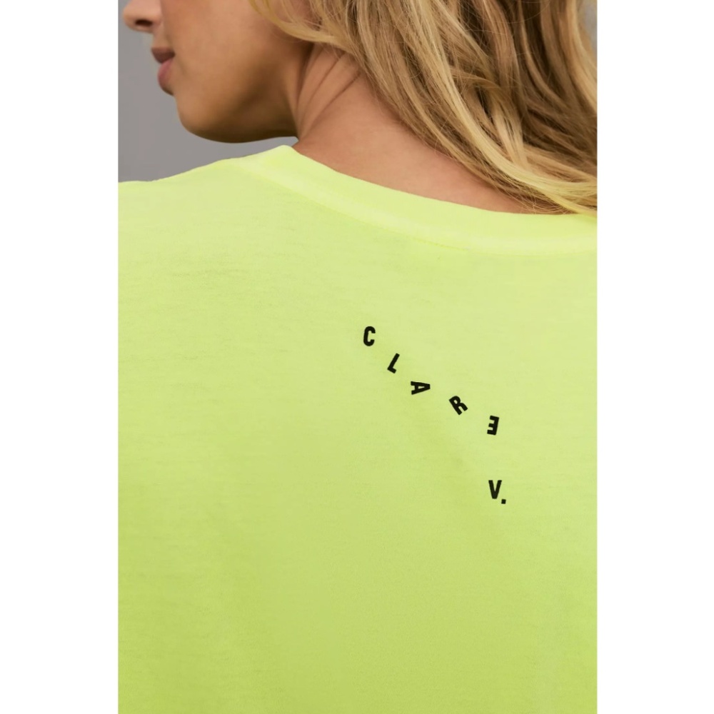 SOLD! ❤️ Clare V. Ciao Classic Tee in Neon Yellow - Picture 12 of 15